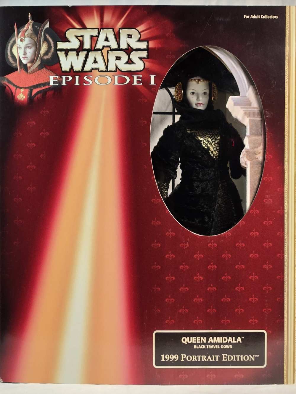 Vintage Star Wars Queen Amidala Black Travel Gown 1999 Doll NIB